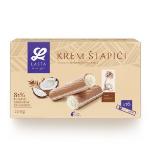 Lasta - Cream st�nger med kokos fyld 200gr