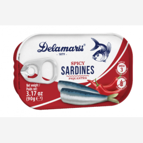 Delamaris - Pikant Sardiner 125 gr 