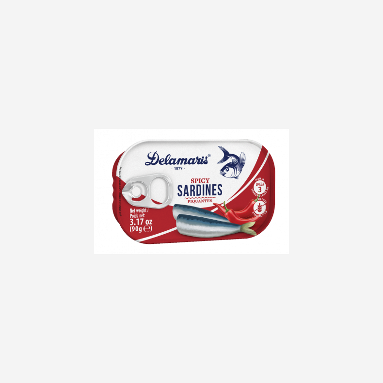 Delamaris - Pikant Sardiner 125 gr 