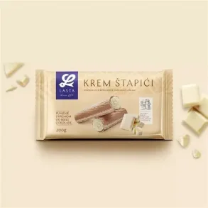 Lasta - CREMEST�NGER HVID CHOKOLADE 200gr