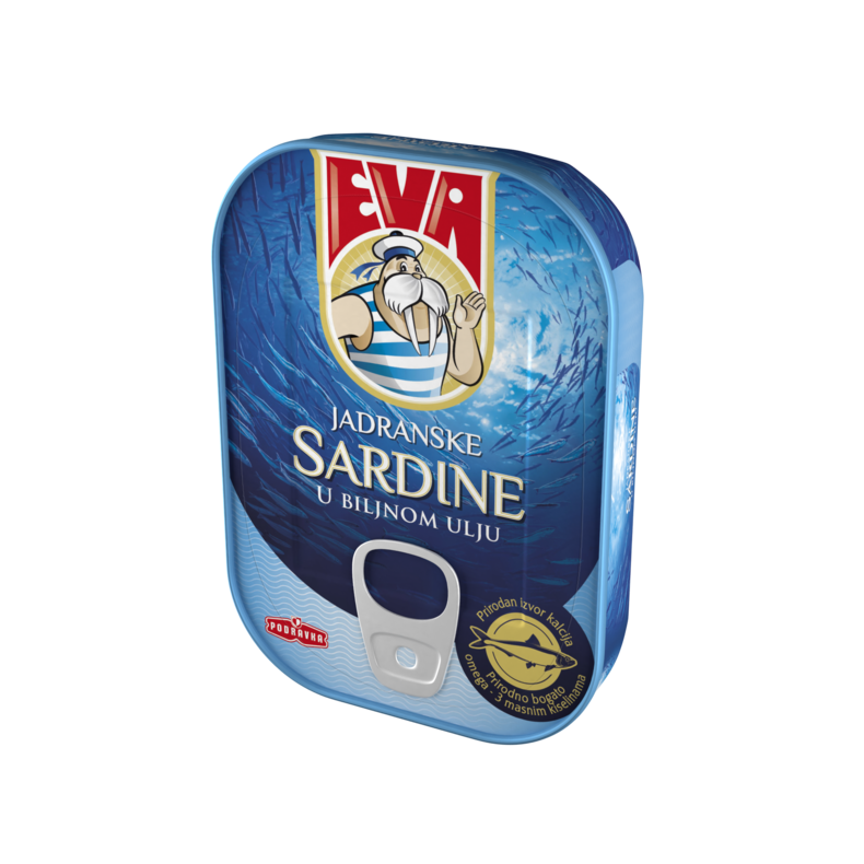 Eva - Sardiner i vegetabilsk olie 115gr