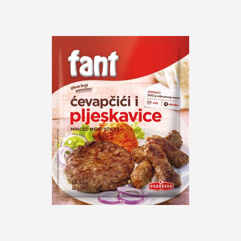 Fant - Mix blanding burger og cevapi