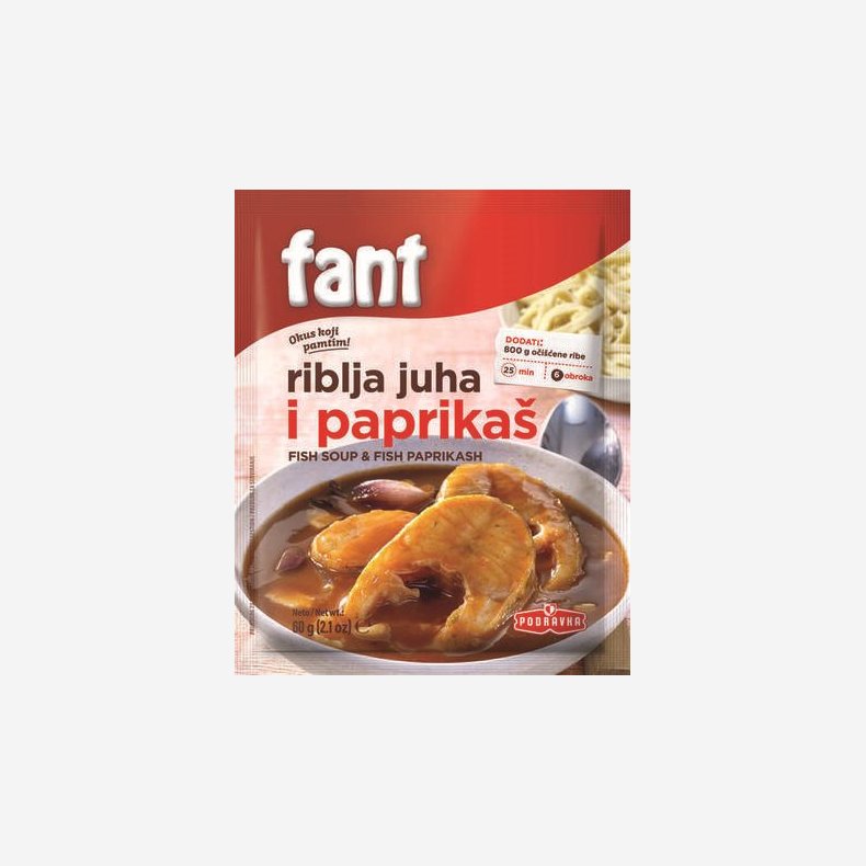 Fant - Fiskesuppe og paprikash