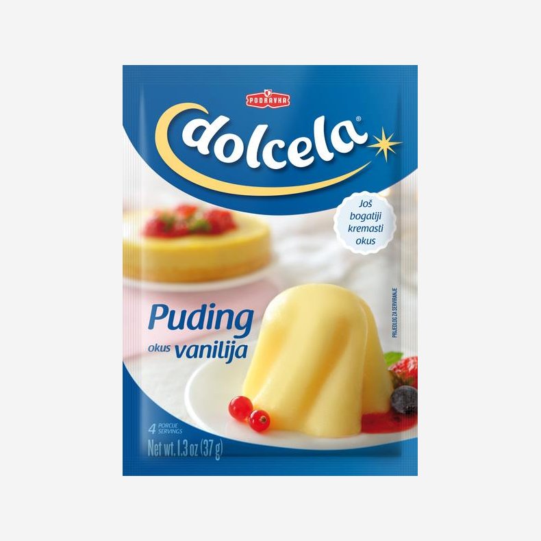 Dolcela - Vanilje budding - 3 stk pakke 