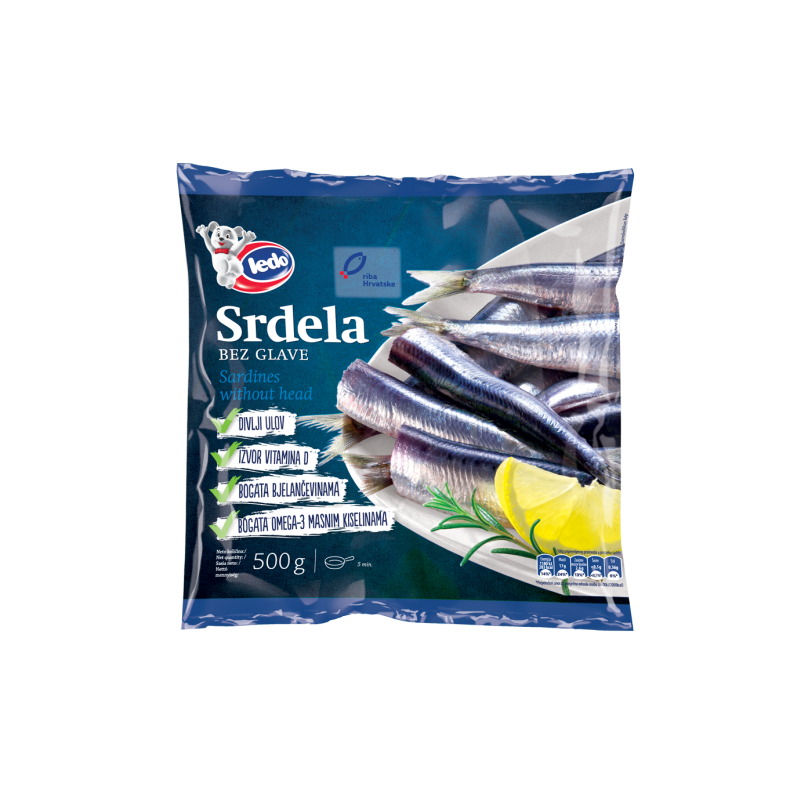 Ledo - Frosne sardiner 1 kg